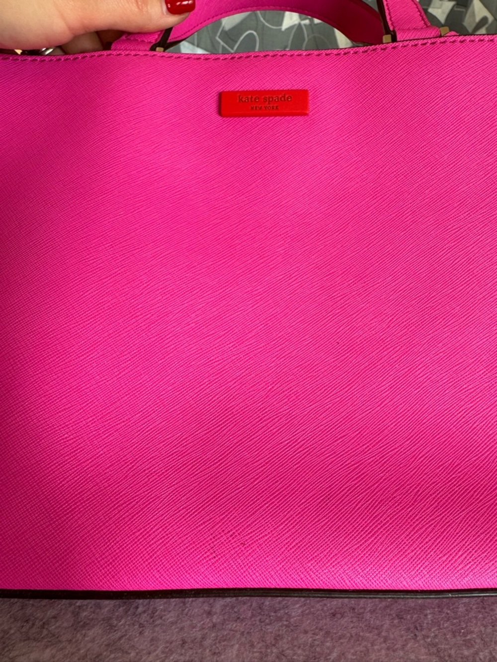 Kate Spade Hot Pink Leather Tote - Picture 16 of 16